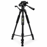 ICON 7862 Camera & Mobile Tripod Stand 180cm with Mobile Holder, Bluetooth Shutter Remote & Quick Release Plate