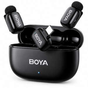 BOYA mini 2-03 Wireless Microphone – Dual Mic with AI Noise Cancellation